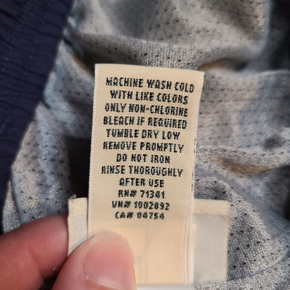 LL Bean Sports Shorts Medium Blue Swim Trunks Suit Logo Beach Basic Pockets Hike - Picture 10 of 14